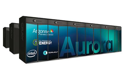 Una vista de Aurora, la supercomputadora que desarrollan de forma conjunta Intel y Cray