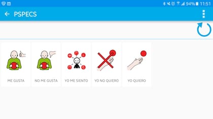 Una vista de la aplicación PictoTEA