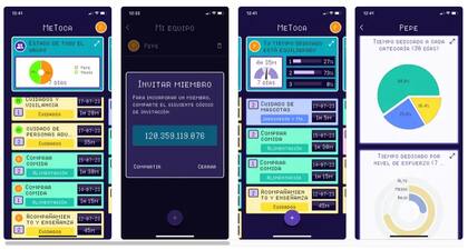 Una vista de la app MeToca, creada por el gobierno español para organizar el reparto de las tareas del hogar