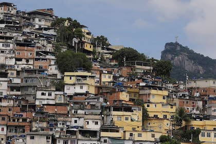 Una vista de la favela Coroa, en Río de Janeiro