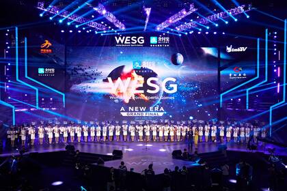 Una vista de la final del WESG en 2017, el torneo de eSports que se lleva a cabo en China, organizado por Alisports