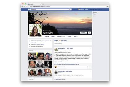 Una vista de la función Legacy Contact, que permite delegar un perfil de Facebook a un familiar o amigo tras la muerte del titular de la cuenta