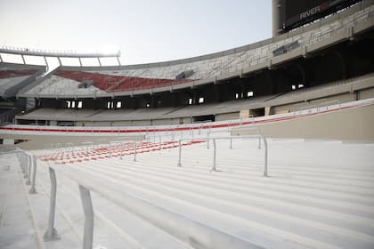 Una vista de la nueva cabecera sobre la tribuna Centenario