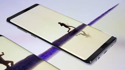 Una vista de la pantalla de 6,3 pulgadas del Galaxy Note 8