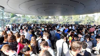 Una vista del Apple Park por dentro