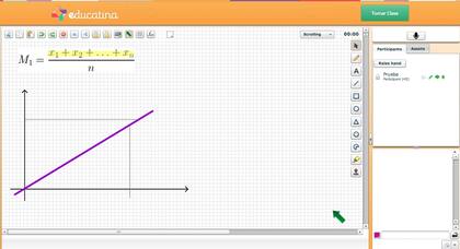 Una vista de la plataforma Educatina