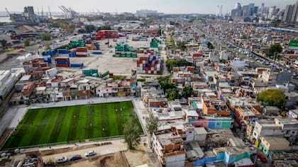 Una vista de la Villa 31