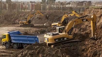 Una vista de las obras