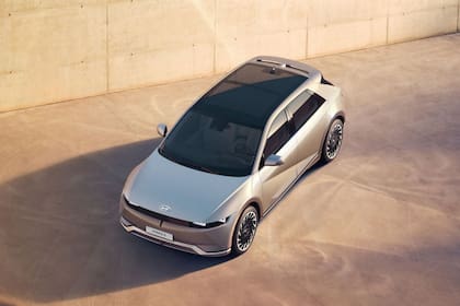 Una vista de los paneles solares del Hyundai Ioniq 5