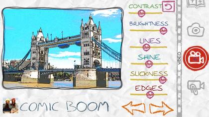 Una vista de Paper Camera