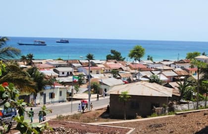 Una vista de San Antonio de Palé, en Annobon