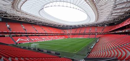 Una vista de San Mamés, el estadio que Athletic construyó donde estaba el anterior