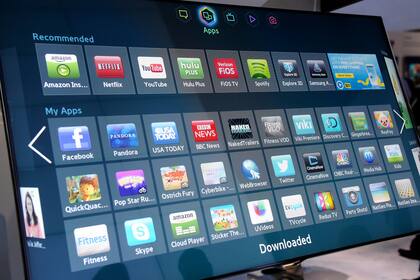 Una vista de un televisor inteligente de Samsung. La compañía actualizó su política de privacidad y aclaró cómo funciona su sistema de reconocimiento de voz