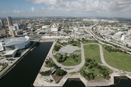 Una vista del Bicentennial Park en 2004