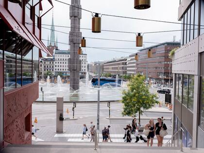 Una vista del centro de Estocolmo