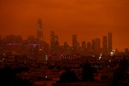 Una vista del centro de San Francisco desde Dolores Park