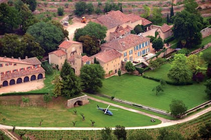 Una vista del Château Miraval, valuado en 140 millones de dólares, donde Jolie y Pitt se casaron en 2014.