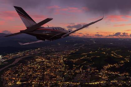 Una vista del Flight Simulator disponible desde el 18 de agosto de 2020 para Windows 10 y Xbox One