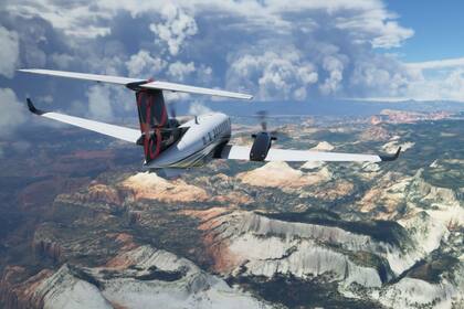 Una vista del Flight Simulator disponible desde el 18 de agosto de 2020 para Windows 10 y Xbox One
