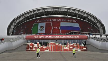 Una vista del Kazan Arena, una de las sedes del Mundial de Rusia 2018