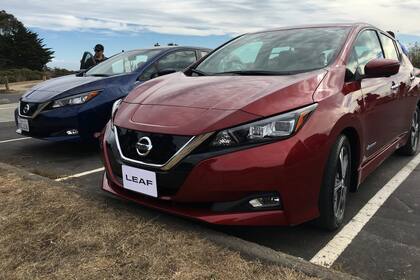 Una vista del Leaf, el vehículo eléctrico más vendido del mercado y que Nissan planea impulsar en América latina con más fuerza 