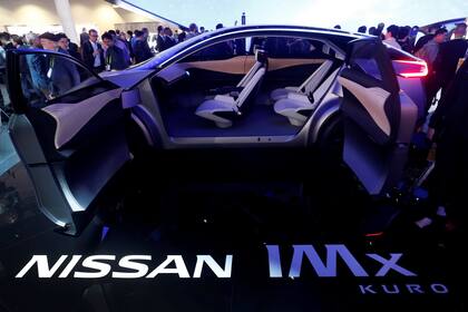 Una vista del Nissan IMX Kuro, el SUV eléctrico y autónomo de la firma japonesa