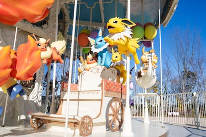 Una vista del parque temático PokéPark Kanto en Tokio, Japón