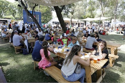 Una vista del patio comercial del Buenos Aires durante el Argentina Open