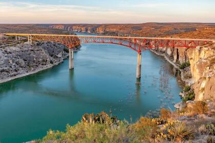 Una vista del Río Pecos, Texas