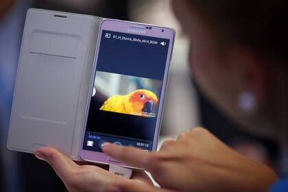 Una vista del Samsung Galaxy Note 3, presentado en septiembre en la feria IFA de Berlín