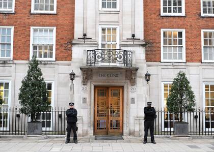 Una vista general de The London Clinic el 17 de enero de 2024 en Londres, Inglaterra, donde permanecieron tanto Kate como el rey Carlos internados