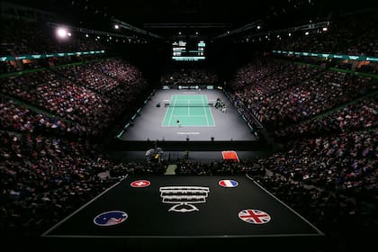 Una vista general del AO Arena de Manchester, donde ya se jugaron series de Copa Davis y donde actuará la Argentina en septiembre