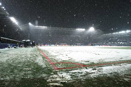 Una vista general del estadio de Atalanta