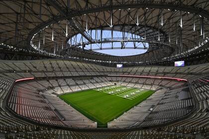 Una vista general del Estadio Lusail, donde se jugará la final de la Copa Mundial de la FIFA 2022