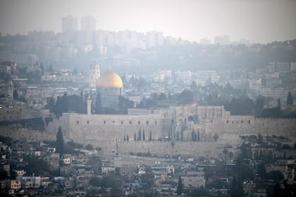 Una vista panorámica de Jerusalén esta mañana; ayer fue blanco de ataques iraníes