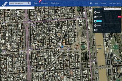 Una vista satelital de Buenos Aires