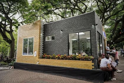 Una vivienda construida con el ladrillo reciclado