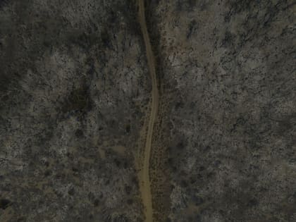 Una zona del valle del Blanco, arrasada por el fuego