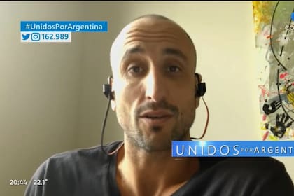 Manu se mostró preocupado por lo que está pasando y además agregó: "no sabemos si esta enfermedad nos va a hacer un equipo o va a ser un ´sálvese quién pueda´"