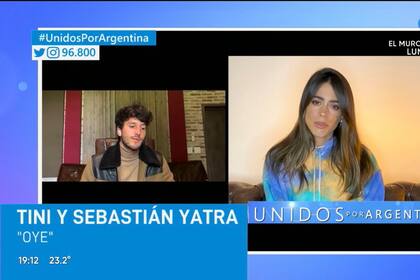 Unidos por Argentina. Sebastian Yatra y Tini