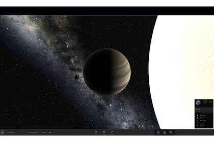 Universe Sandbox: comparación entre el la Tierra, Júpiter y el Sol