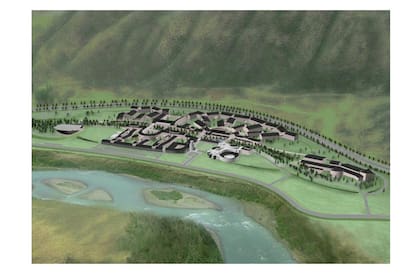 Universidad central de Asia Naryn Campus, Masterplan, 2004.