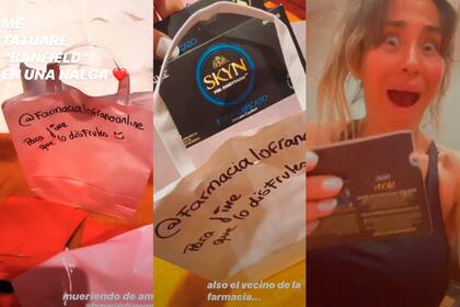 Uno a uno, los productos que recibió de la farmacia vecina