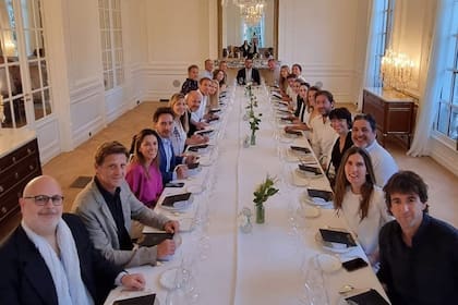 Uno de los almuerzos que compartieron con sus invitados los días previos a la boda.