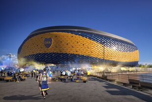 Uno de los aspectos centrales en el concepto del nuevo estadio es la relación espacial entre el público y los jugadores