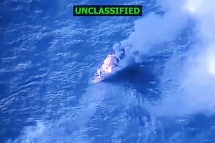 Uno de los ataques de Estados Unidos a una embarcación en el Caribe