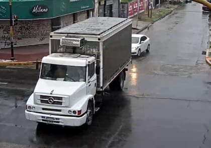 Uno de los camiones robados en diciembre pasado