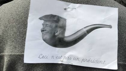 Uno de los carteles de la marcha