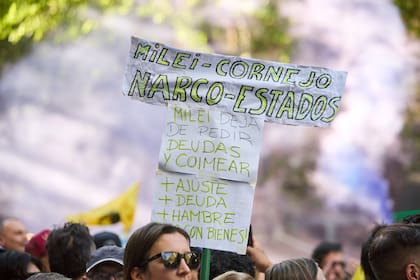Con cartel de "huevonazo", Milei llegó a Mendoza y advirtió: "Estamos cerca de tirar a la basura lo logrado... - Image 2