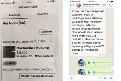 Uno de los casos donde se detalla el error en una transferencia, un anzuelo que utilizan los delincuentes para estafar a la víctima con el robo de la cuenta bancaria